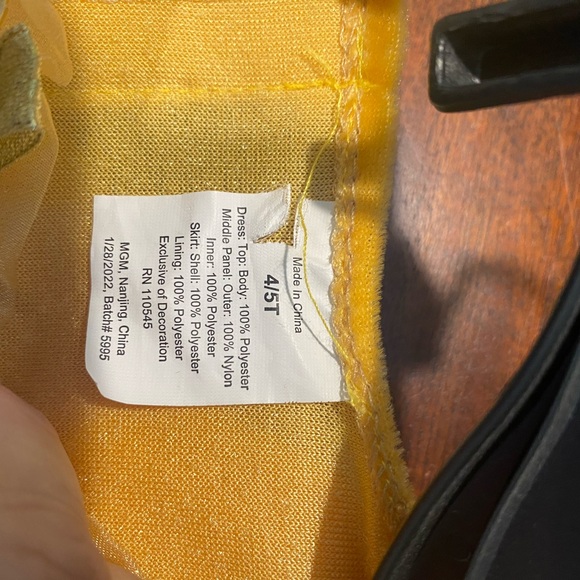 Belle Halloween costume only worn once.  Very nice. Comes with a cape - Picture 2 of 5